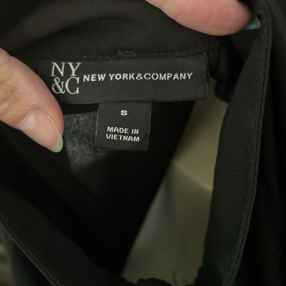 NY&Co Secretary Pu55y Bow Blouse 3/4 Sleeve - Picture 5 of 5